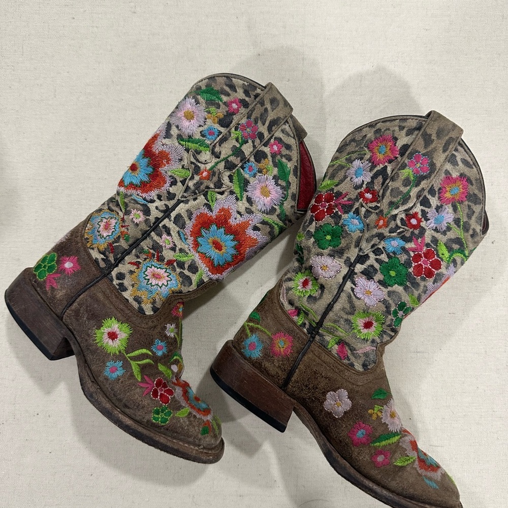 Anderson Bean Multicolor Floral Kids Boots